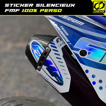 Sticker silencieux FMF 100% perso