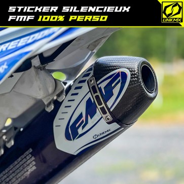Sticker silencieux FMF 100% perso