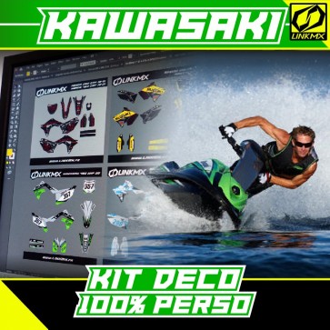 Kit Déco Jet à bras Kawasaki 100% PERSO