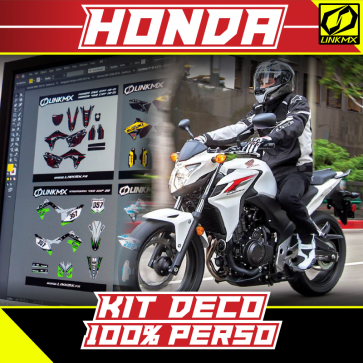 Kit Déco Moto Honda 100% PERSO