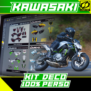Kit Déco Moto Kawasaki 100% PERSO