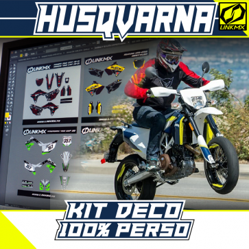 Kit Déco Moto Husqvarna 100% PERSO