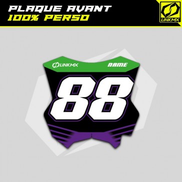 Plaque cross/phare avant 100% perso