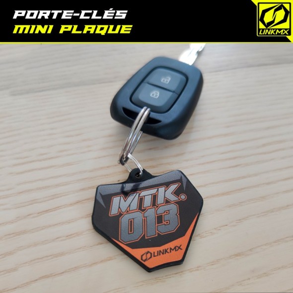 Porte-clés mini plaque motocross 2