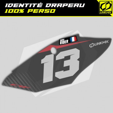 Stickers identité drapeau perso
